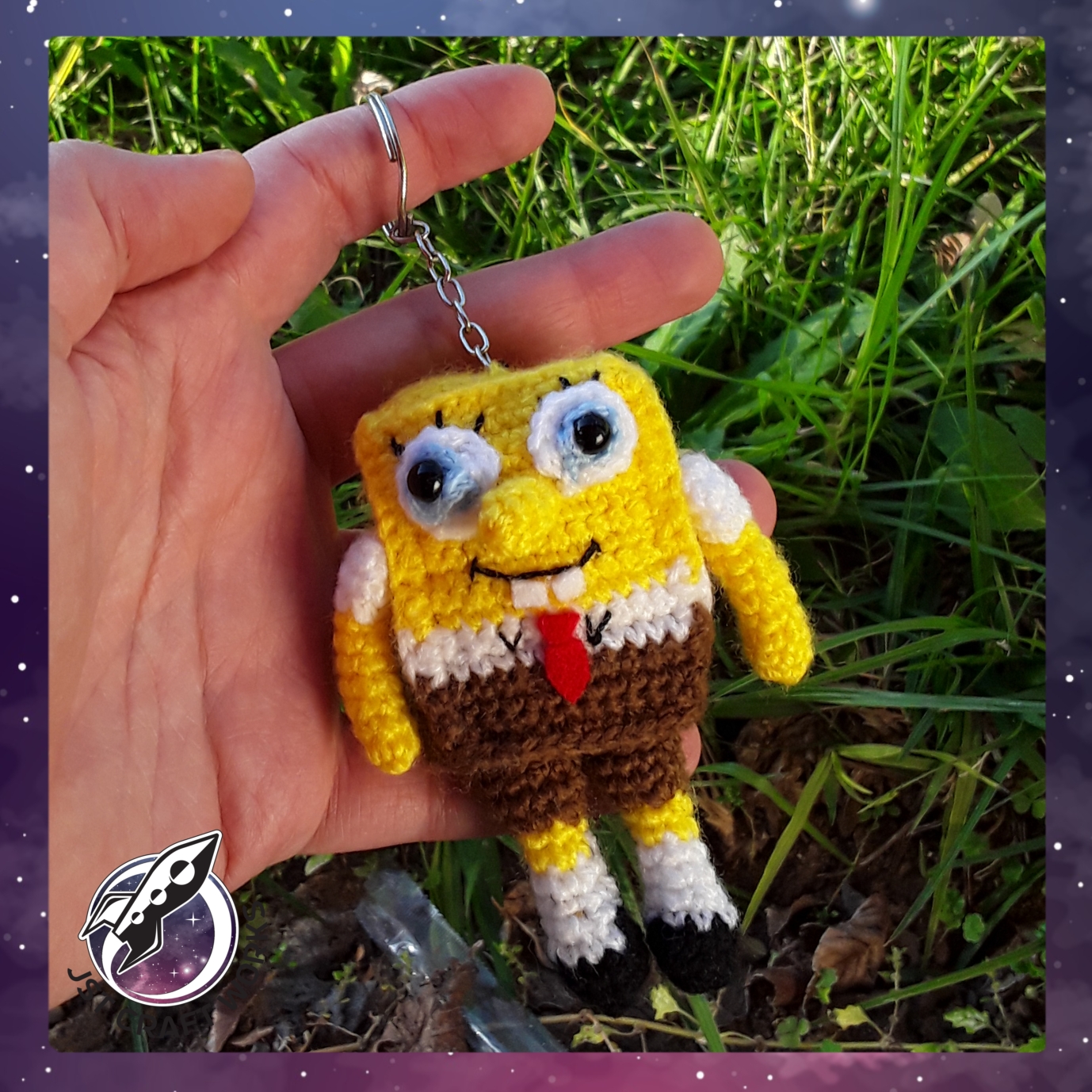 Spongebob Squarepants Crochet Keyring – JST CraftWorks